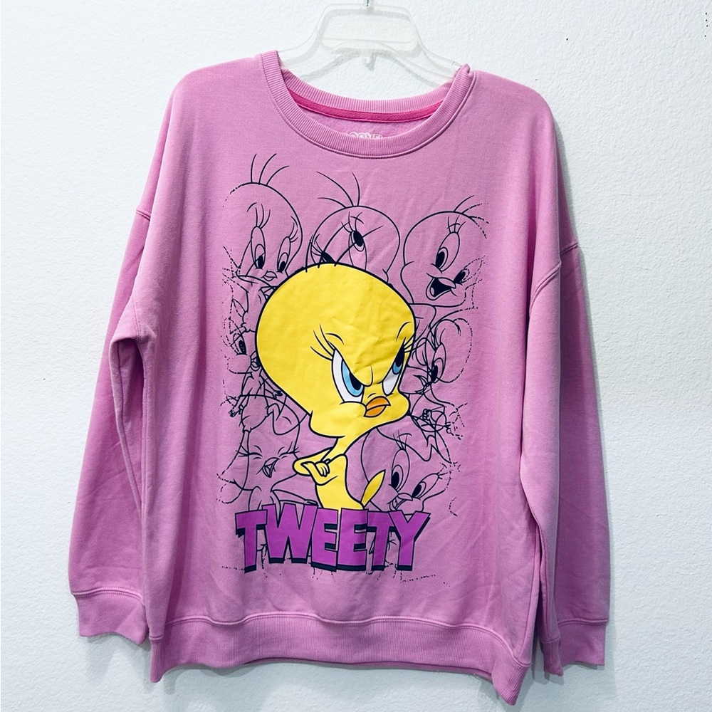 Hybrid Apparel Pink Looney Tunes Tweety Sweatshirt